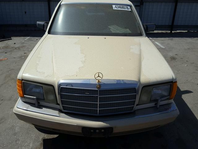 WDBCA35E4LA537323 - 1990 MERCEDES-BENZ 420 SEL YELLOW photo 9