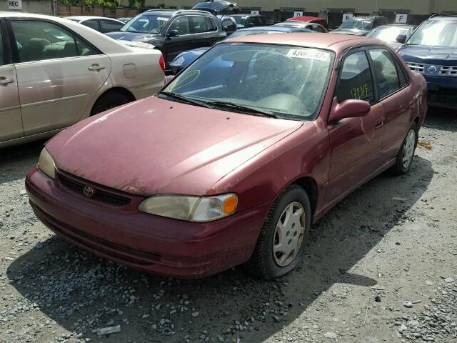 1NXBR12EXXZ274169 - 1999 TOYOTA COROLLA VE RED photo 2