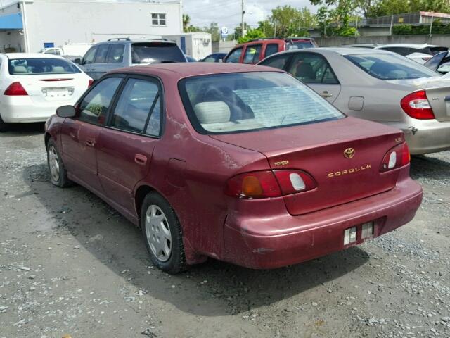 1NXBR12EXXZ274169 - 1999 TOYOTA COROLLA VE RED photo 3