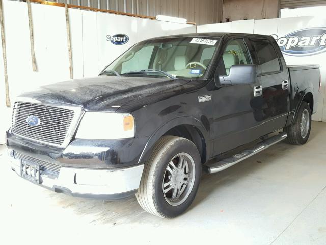 1FTPW12534KB93864 - 2004 FORD F150 CREW BLACK photo 2