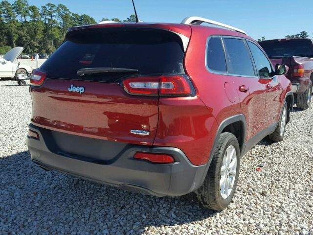 1C4PJLCB9EW178830 - 2014 JEEP CHEROKEE L BURGUNDY photo 4