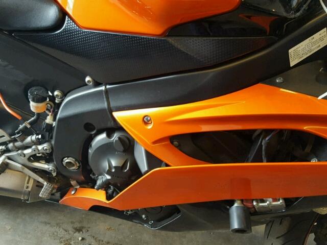 JYARJ16EX9A011068 - 2009 YAMAHA YZFR6 ORANGE photo 7