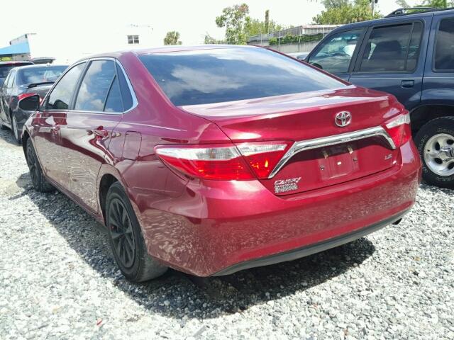 4T1BF1FK2GU607926 - 2016 TOYOTA CAMRY LE BURGUNDY photo 3