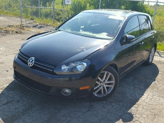 WVWCA9AJ1BW159583 - 2011 VOLKSWAGEN GOLF BLACK photo 2