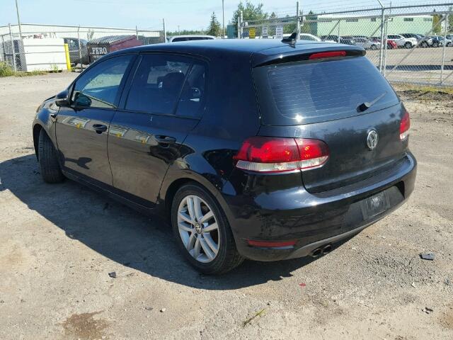WVWCA9AJ1BW159583 - 2011 VOLKSWAGEN GOLF BLACK photo 3
