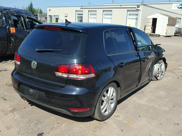 WVWCA9AJ1BW159583 - 2011 VOLKSWAGEN GOLF BLACK photo 4