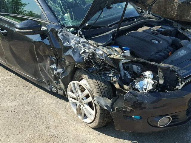 WVWCA9AJ1BW159583 - 2011 VOLKSWAGEN GOLF BLACK photo 9