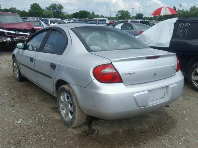 1B3ES26C33D112545 - 2003 DODGE NEON SE SILVER photo 3