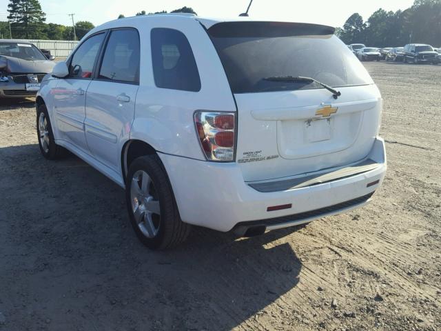 2CNDL937296214851 - 2009 CHEVROLET EQUINOX SP WHITE photo 3