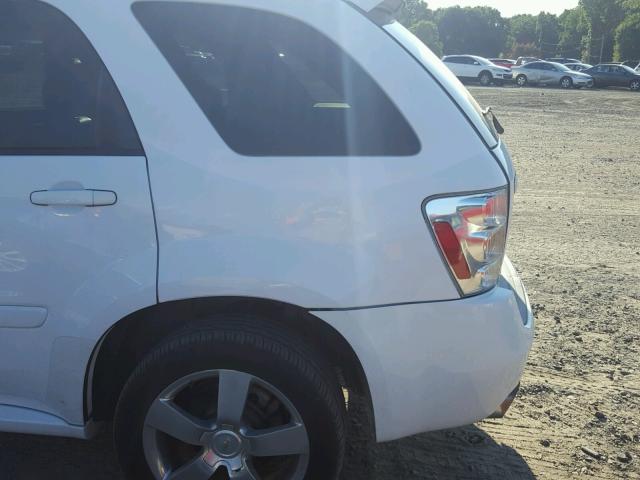 2CNDL937296214851 - 2009 CHEVROLET EQUINOX SP WHITE photo 9