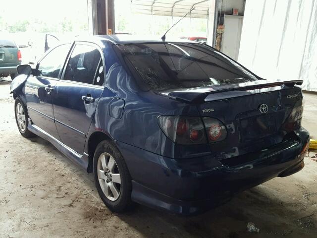 2T1BR32E58C934665 - 2008 TOYOTA COROLLA CE BLUE photo 3