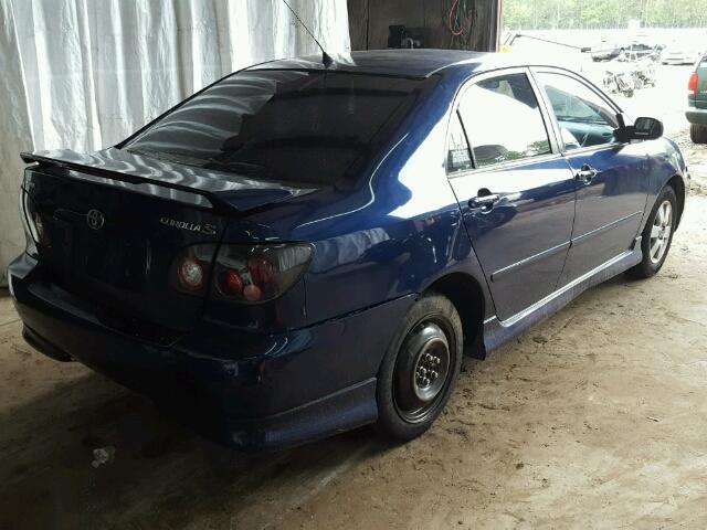 2T1BR32E58C934665 - 2008 TOYOTA COROLLA CE BLUE photo 4