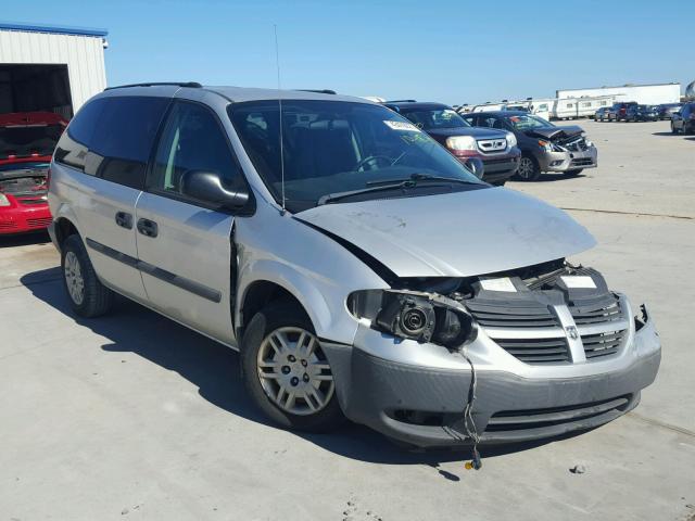 1D4GP25R75B212762 - 2005 DODGE CARAVAN SILVER photo 1