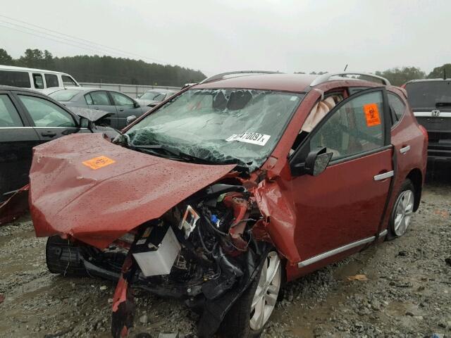 JN8AS5MT5FW655619 - 2015 NISSAN ROGUE SELE RED photo 2