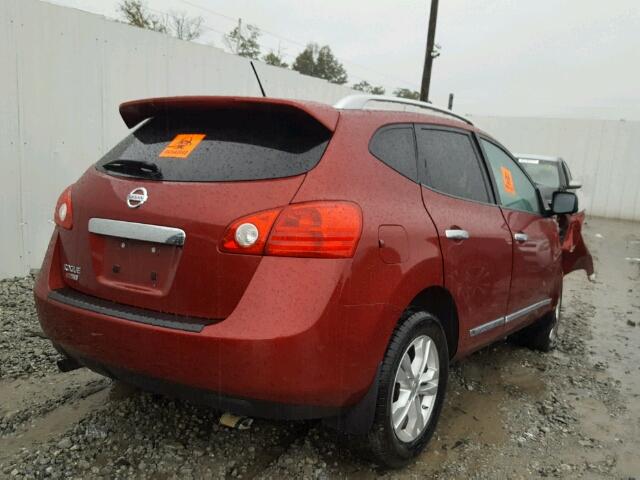 JN8AS5MT5FW655619 - 2015 NISSAN ROGUE SELE RED photo 4