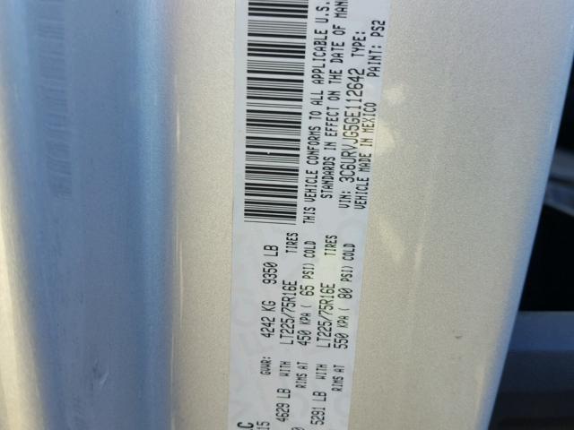 3C6URVJG5GE112642 - 2016 PLEA LEXOR TS SILVER photo 10