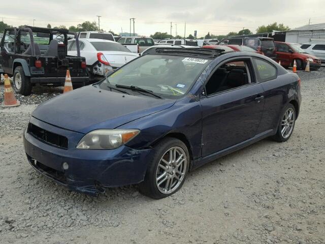 JTKDE177X50060346 - 2005 TOYOTA SCION TC BLUE photo 2