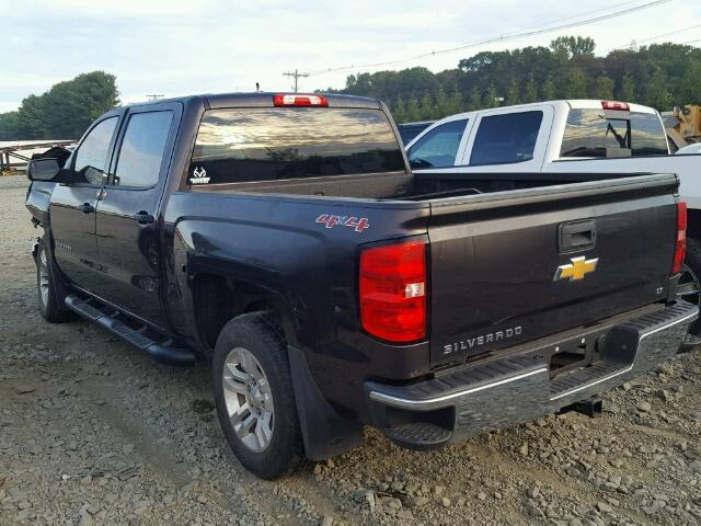 3GCUKREC0EG388675 - 2014 CHEVROLET SILVERADO BLACK photo 3