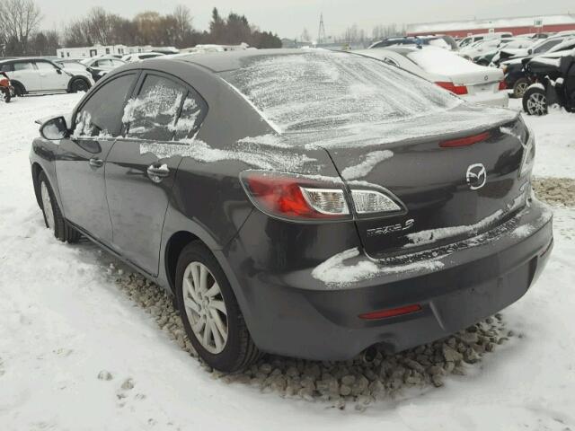 JM1BL1V71C1538698 - 2012 MAZDA 3 I GRAY photo 3