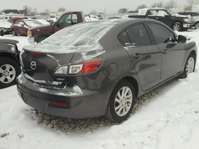 JM1BL1V71C1538698 - 2012 MAZDA 3 I GRAY photo 4