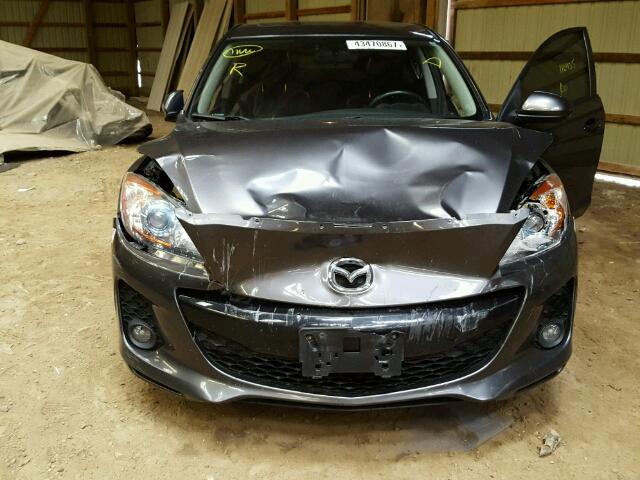 JM1BL1V71C1538698 - 2012 MAZDA 3 I GRAY photo 9