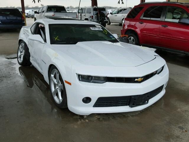 2G1FF1E3XF9208735 - 2015 CHEVROLET CAMARO LT WHITE photo 1