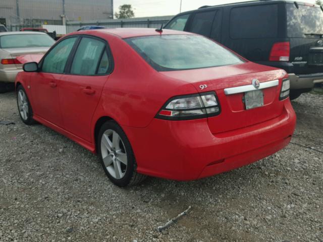 YS3FB49Y881105081 - 2008 SAAB 9-3 2.0T RED photo 3