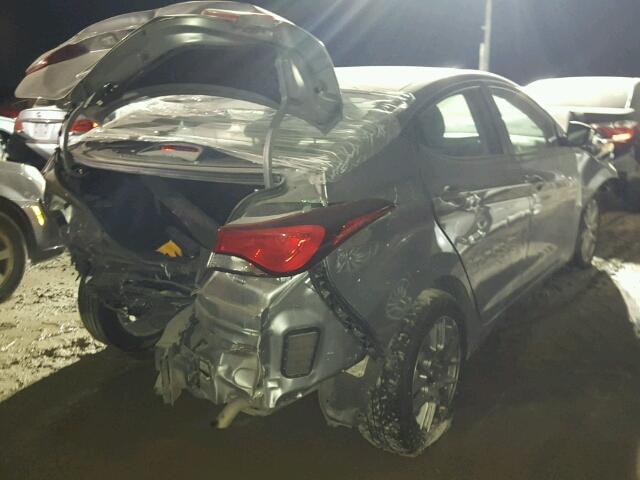 KMHDH4AE4FU226146 - 2015 HYUNDAI ELANTRA SE GRAY photo 4