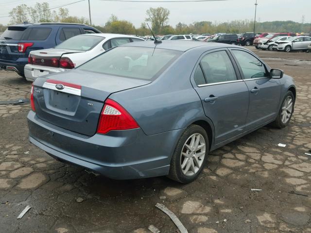 3FAHP0JA8CR363338 - 2012 FORD FUSION BLUE photo 4