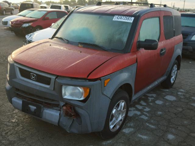 5J6YH18385L003499 - 2005 HONDA ELEMENT LX ORANGE photo 2