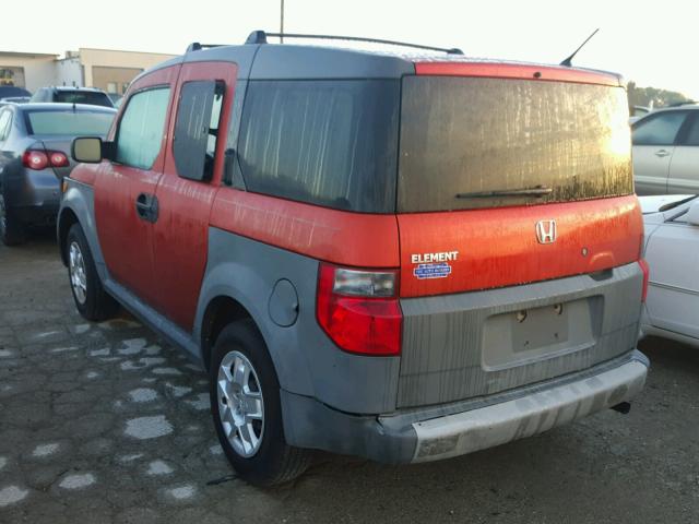 5J6YH18385L003499 - 2005 HONDA ELEMENT LX ORANGE photo 3