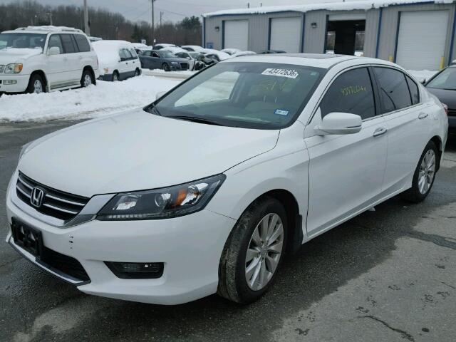 1HGCR2F87FA268589 - 2015 HONDA ACCORD EXL WHITE photo 2