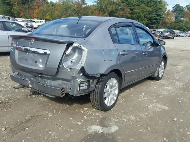 3N1AB6AP0CL764728 - 2012 NISSAN SENTRA 2.0 GRAY photo 4