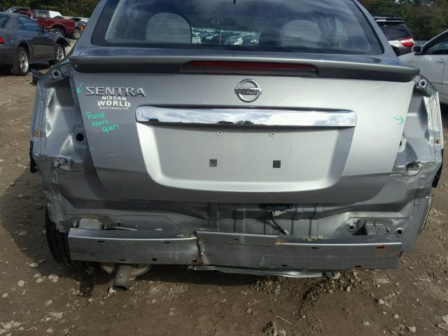 3N1AB6AP0CL764728 - 2012 NISSAN SENTRA 2.0 GRAY photo 9