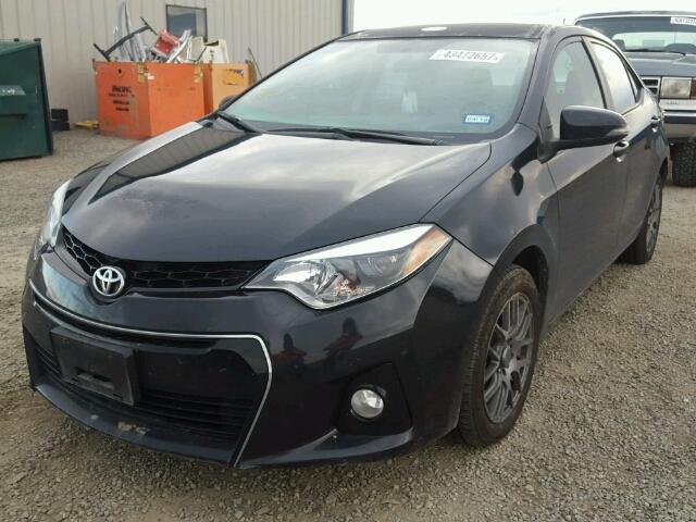 5YFBURHE3FP306996 - 2015 TOYOTA COROLLA L BLACK photo 2