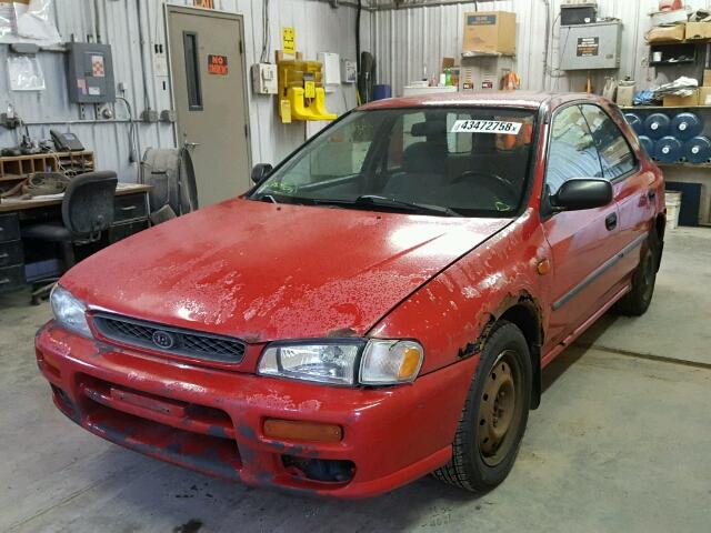 JF1GF4353WH810217 - 1998 SUBARU IMPREZA L RED photo 2