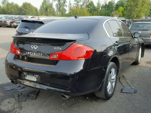 JN1DV6AR0BM651002 - 2011 INFINITI G25 BLACK photo 4