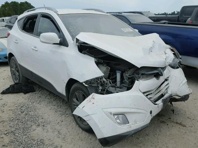 KM8JU3AG2EU864257 - 2014 HYUNDAI TUCSON GLS WHITE photo 1