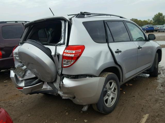 2T3BF4DVXBW160616 - 2011 TOYOTA RAV4 SILVER photo 4