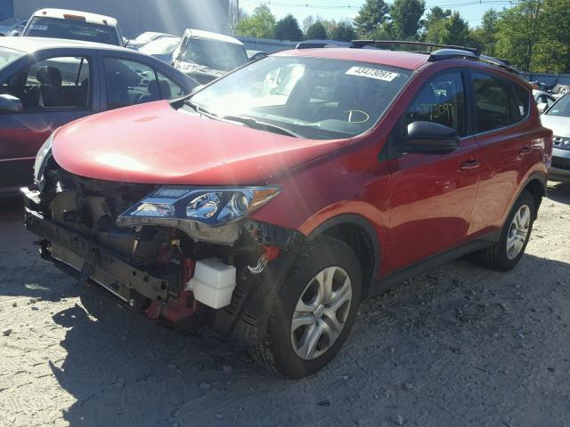 JTMBFREV5EJ000612 - 2014 TOYOTA RAV4 LE RED photo 2