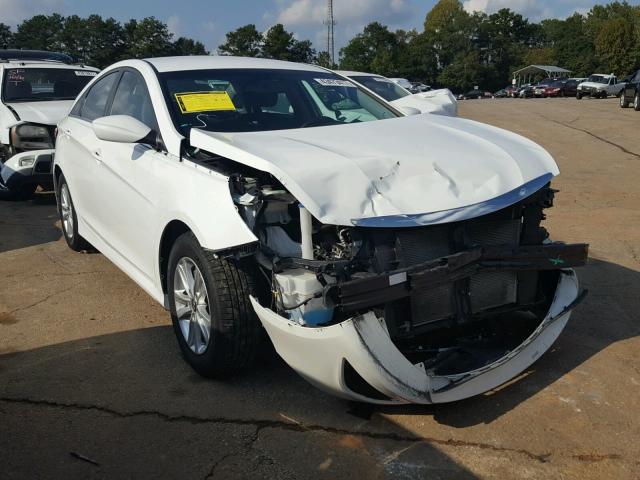 5NPEB4AC7EH858284 - 2014 HYUNDAI SONATA WHITE photo 1