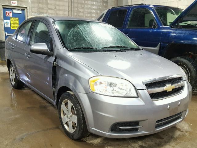 KL1TD56E99B309590 - 2009 CHEVROLET AVEO LS GRAY photo 1