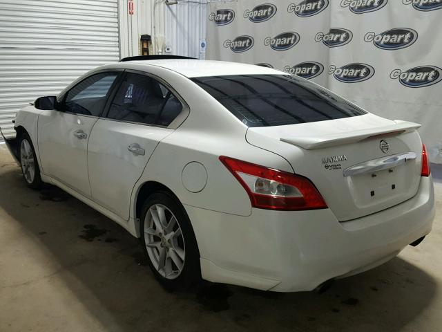 1N4AA51E99C834844 - 2009 NISSAN MAXIMA WHITE photo 3