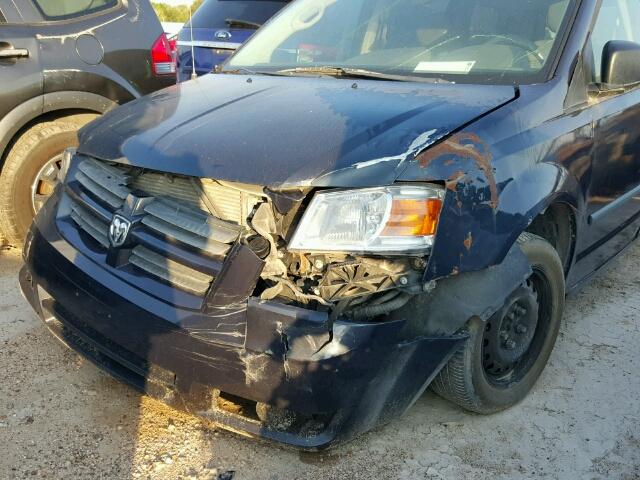 2D8HN44H88R717308 - 2008 DODGE GRAND CARA BLUE photo 9