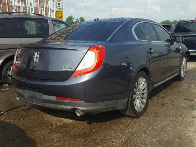 1LNHL9EK7DG608180 - 2013 LINCOLN MKS BLUE photo 4