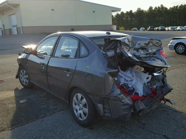 KMHDU46D27U218933 - 2007 HYUNDAI ELANTRA GRAY photo 3