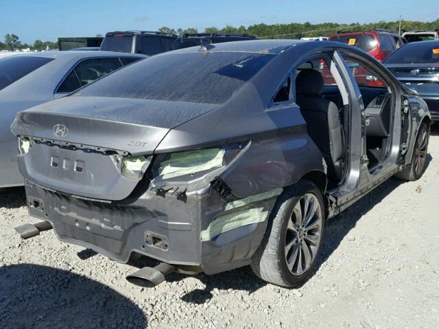 5NPEC4AB0DH506327 - 2013 HYUNDAI SONATA GRAY photo 4