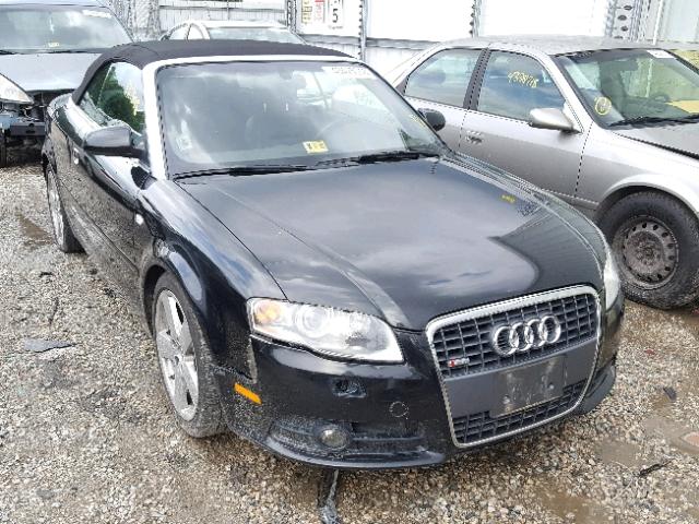 WAUEF48H08K015536 - 2008 AUDI A4 S-LINE BLACK photo 1