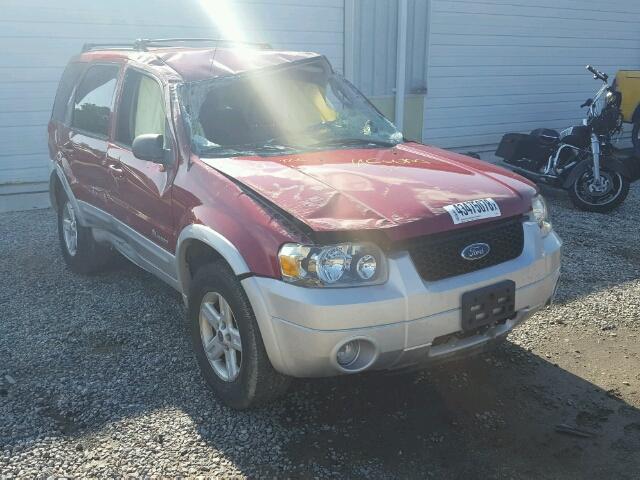1FMCU95H46KC95990 - 2006 FORD ESCAPE HEV RED photo 1