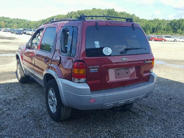 1FMCU95H46KC95990 - 2006 FORD ESCAPE HEV RED photo 3